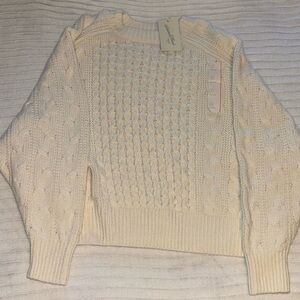Universal Thread Cream Cable Knit Sweater